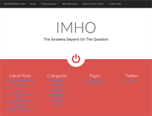 Tablet Screenshot of davidoshiro.com